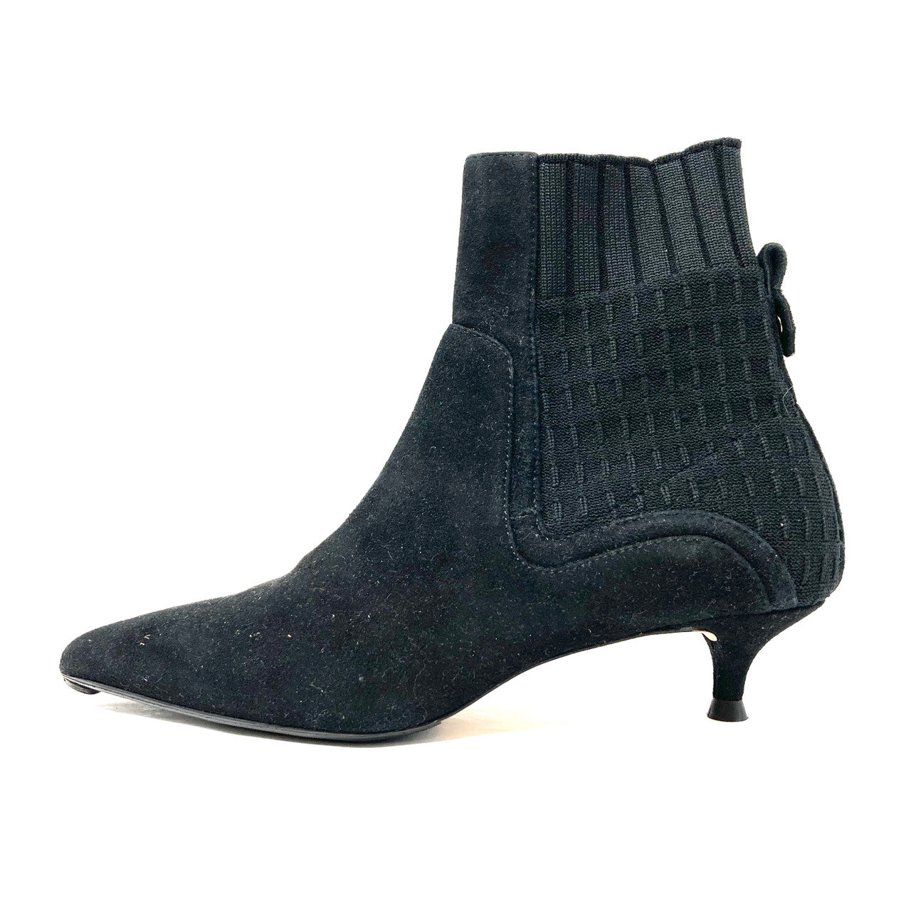 Massimo Dutti Knit Suede Booties - Side