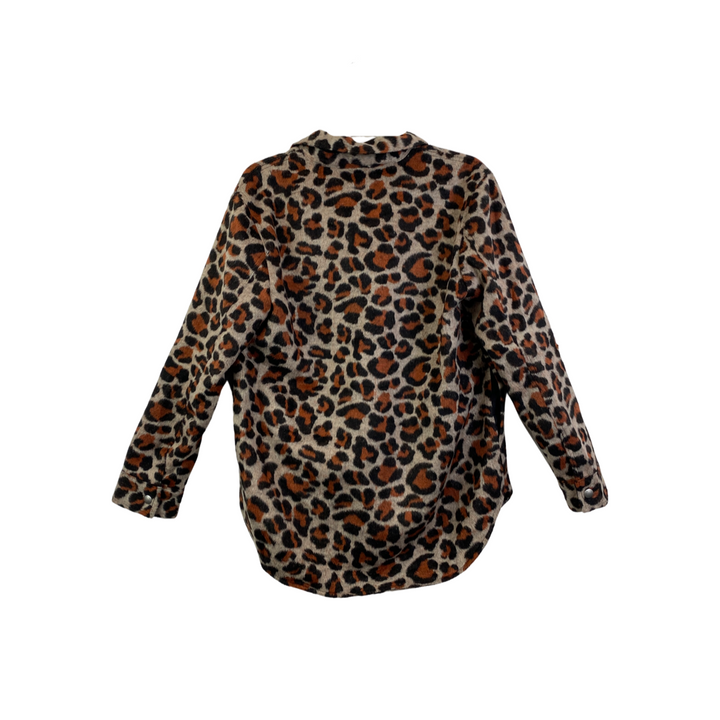 BLANKNYC Rust Leopard Print Shacket-Back