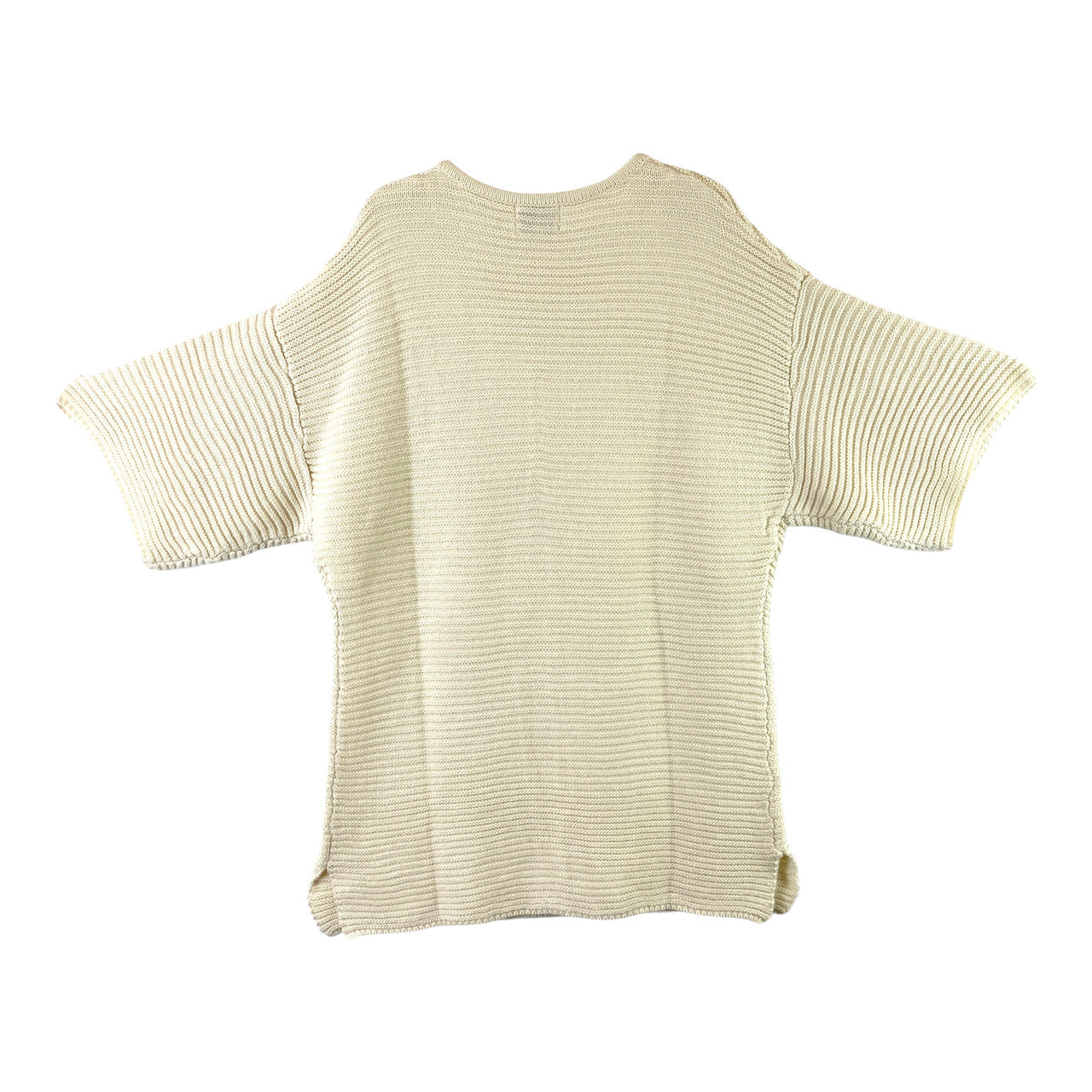 Sabo Ribbed Knit Half Sleeve Sweater- Back