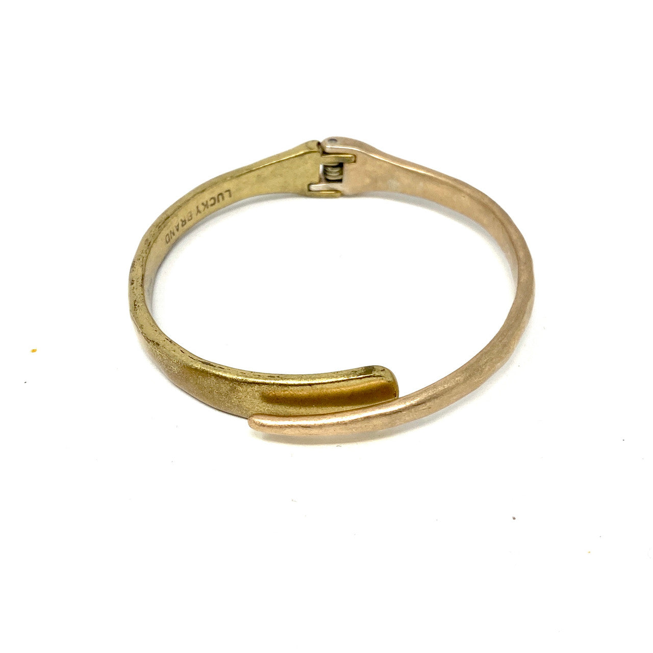 Two Tone Hinged Bangle- Front