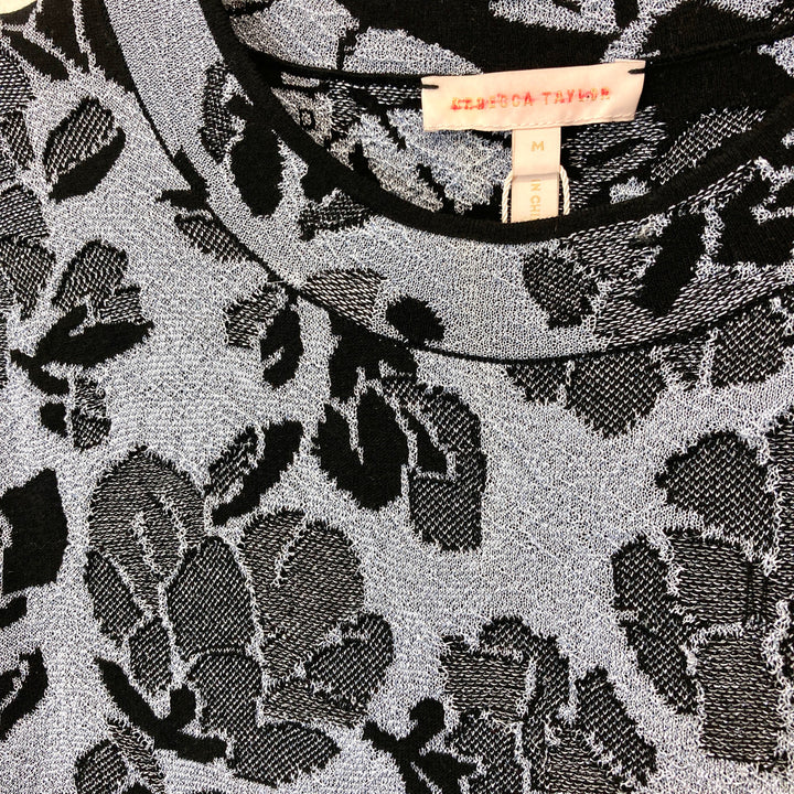 Rebecca Taylor Lurex Floral Jacquard Knit Dress- Label