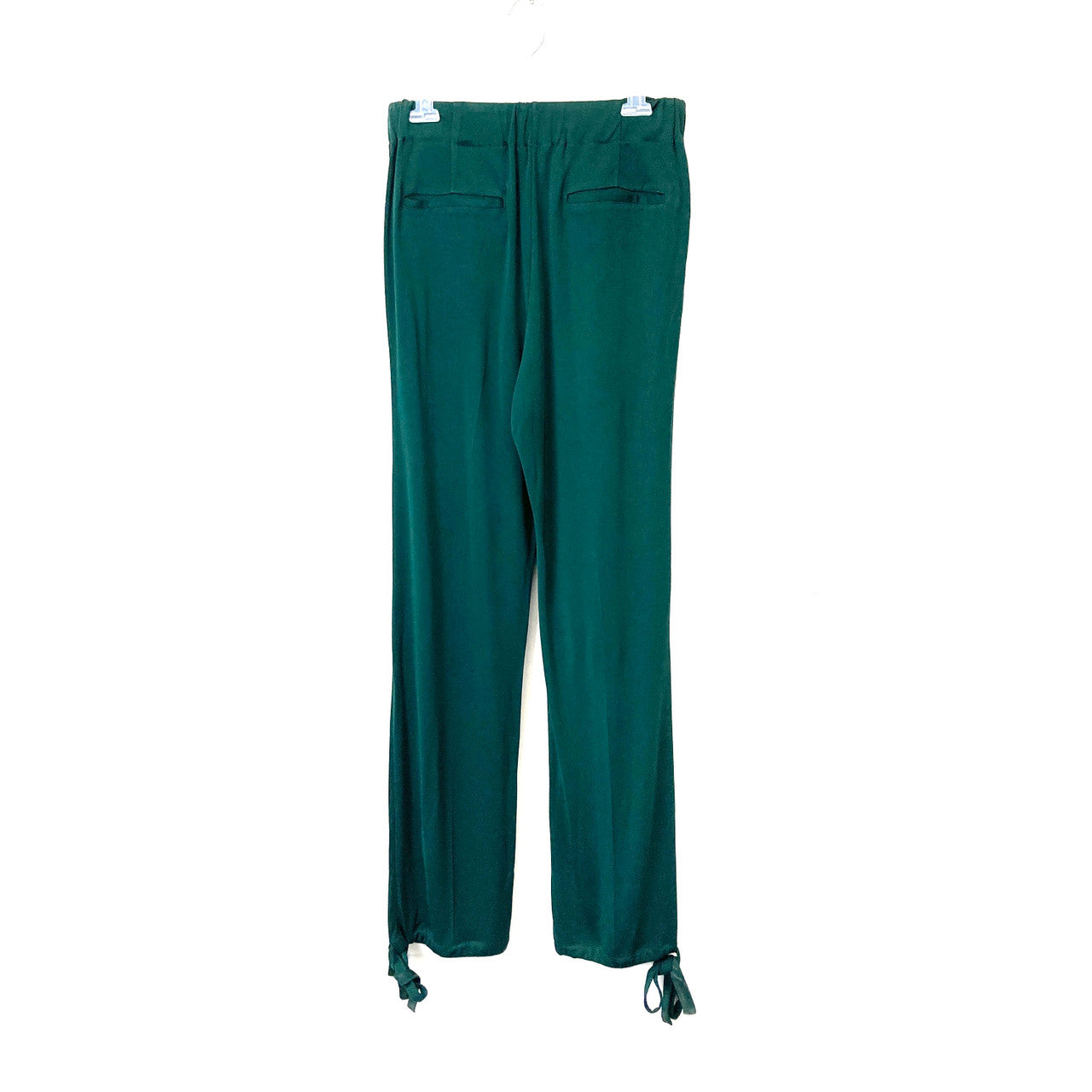 Rebecca Taylor Green Knit Lounge Pants-Back