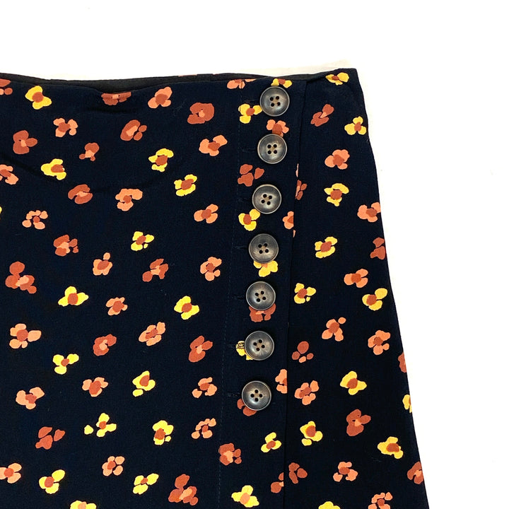 Madewell Side-Button A-Line Mini Skirt- Detail