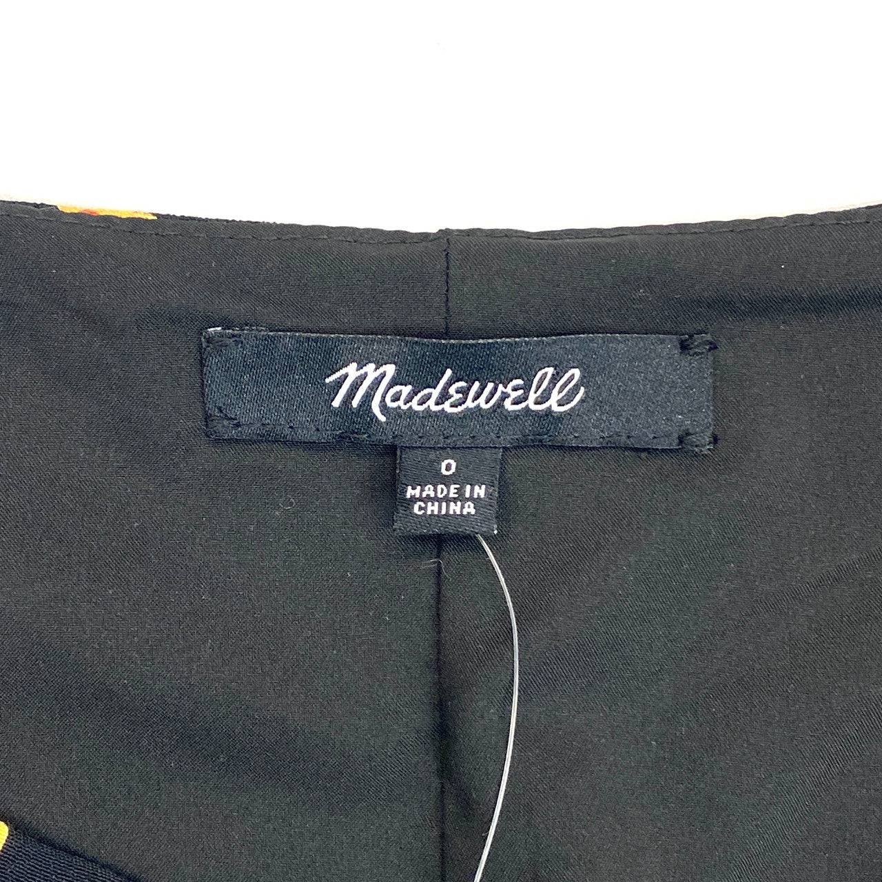 Madewell Side-Button A-Line Mini Skirt- Label