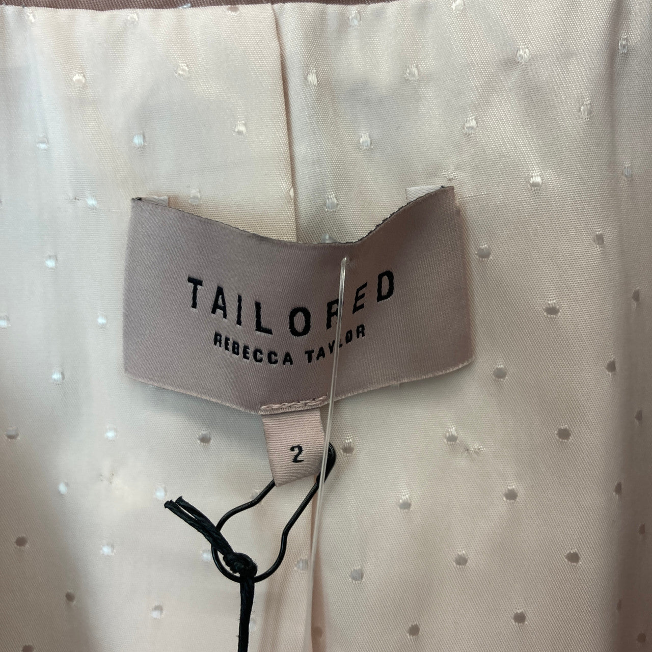 Rebecca Taylor Lilac Satin Inset Twill Jacket- Label