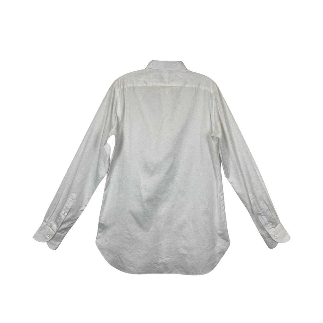 Choya Shirt Curved Hem Button Up-Back