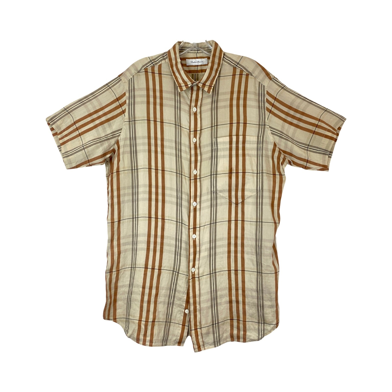 Duckie Brown Plaid Chest Pocket Shirt