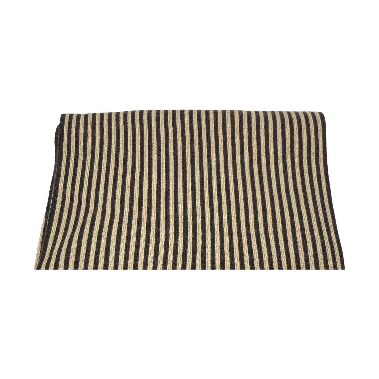 Striped Wool Blend Scarf-flat