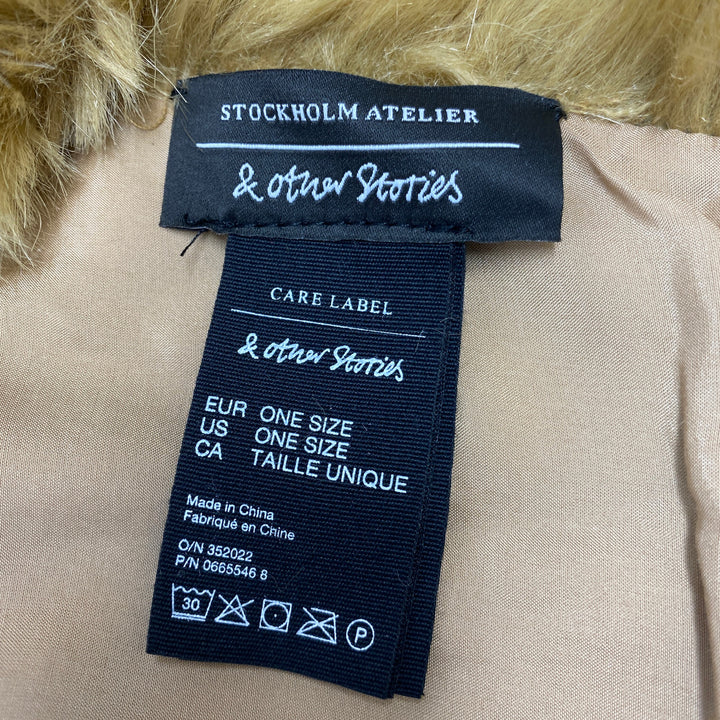 & Other Stories Faux Fur Pull Through Scarf-Label