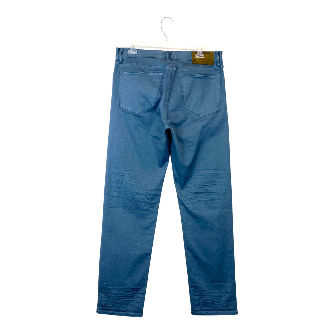 Todd Snyder Club Blue Straight Fit 5-Pocket Chino Pants- Back