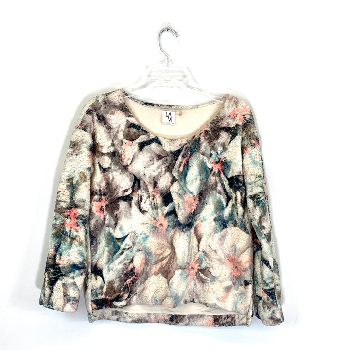 LAVI Abstract Fleece Sweatshirt- Front