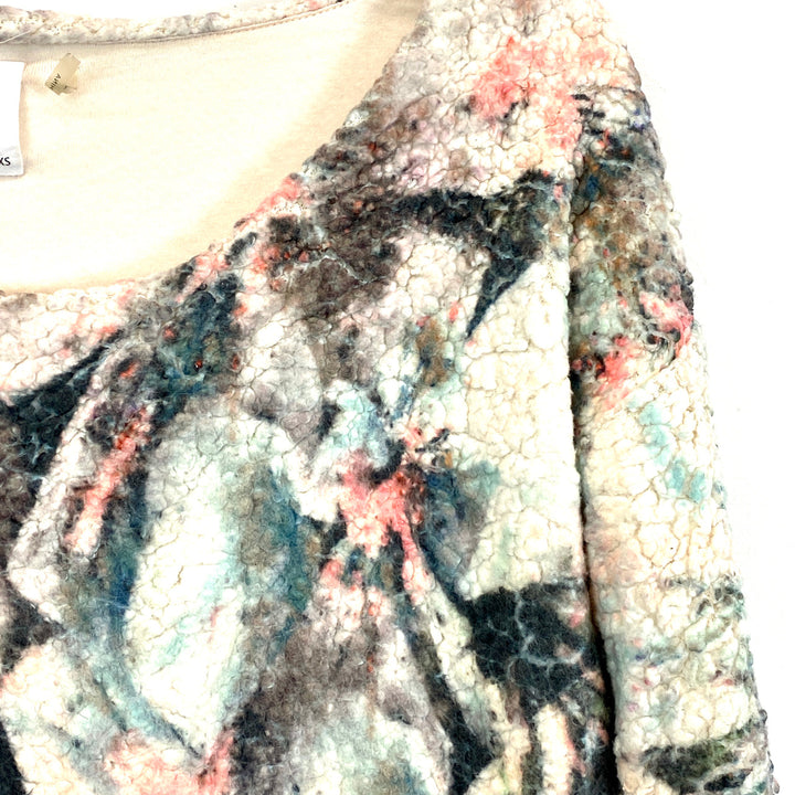 LAVI Abstract Fleece Sweatshirt- Detail