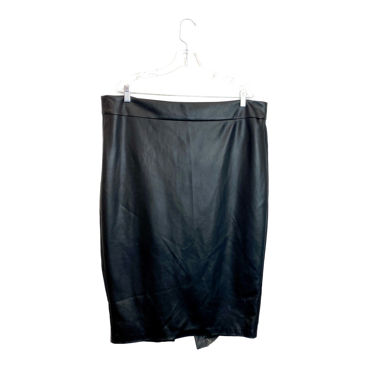 Universal Standard Leather Pencil Skirt- Front