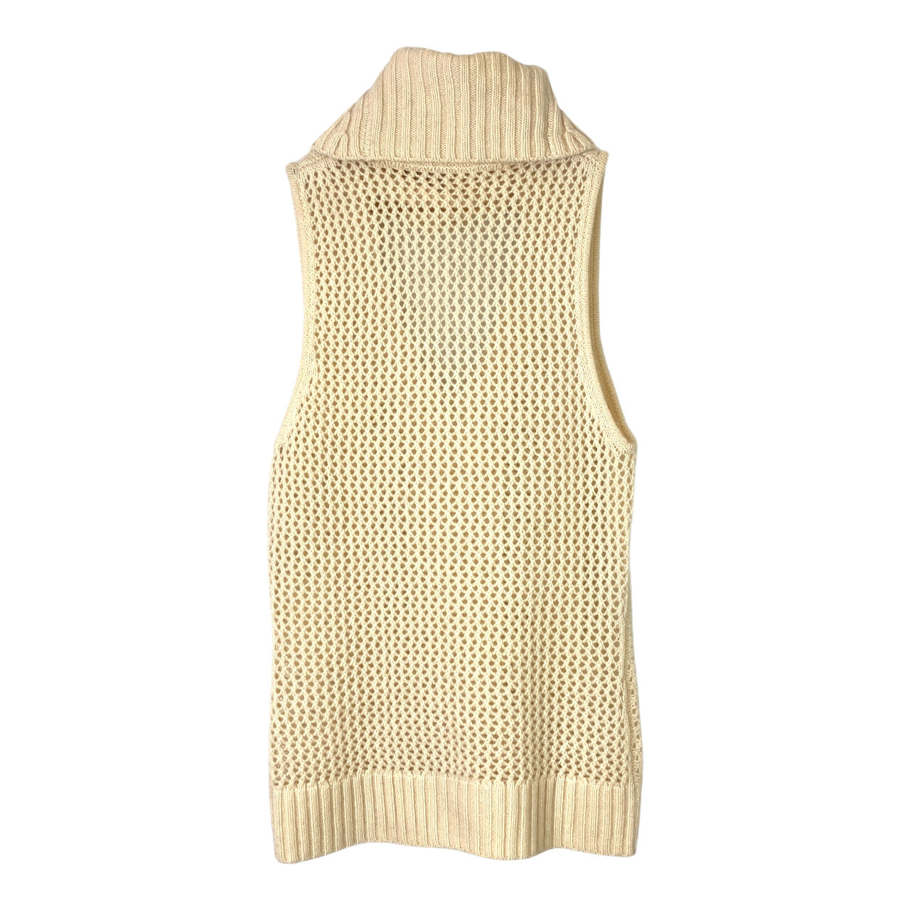 Sleeveless Key Hole Knit Top- Back