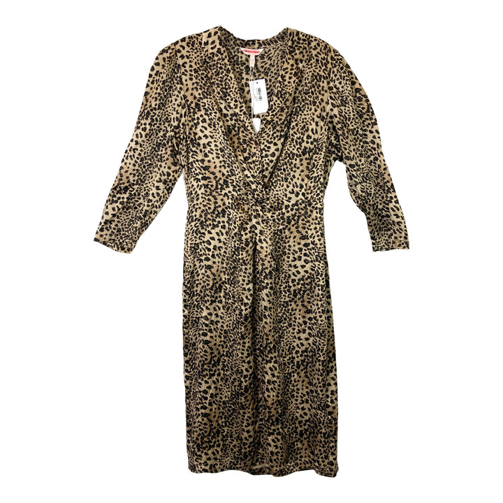 Rebecca Taylor Leopard Print Silk Shirt Dress- Front