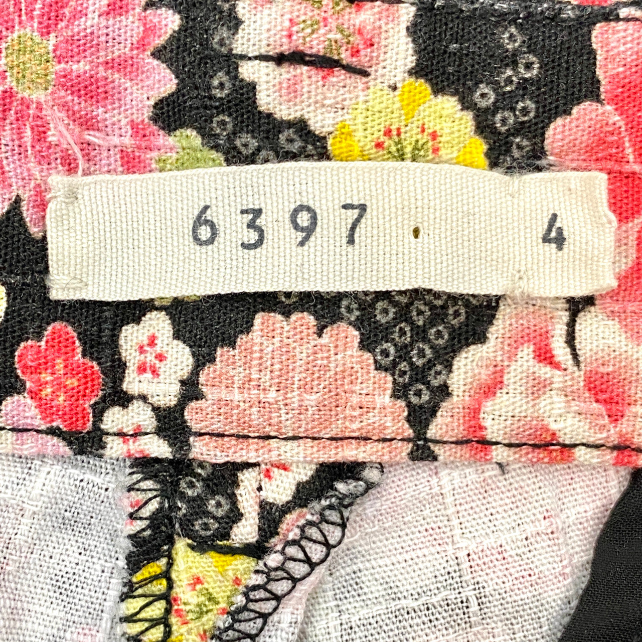 6397 Pink Perfect Floral Pants- Label