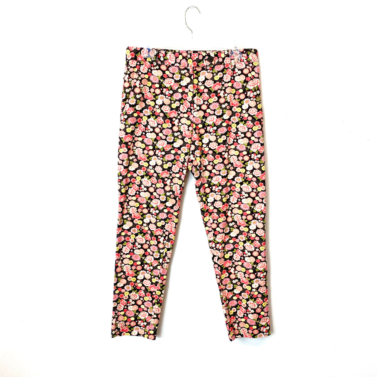 6397 Pink Perfect Floral Pants- Front