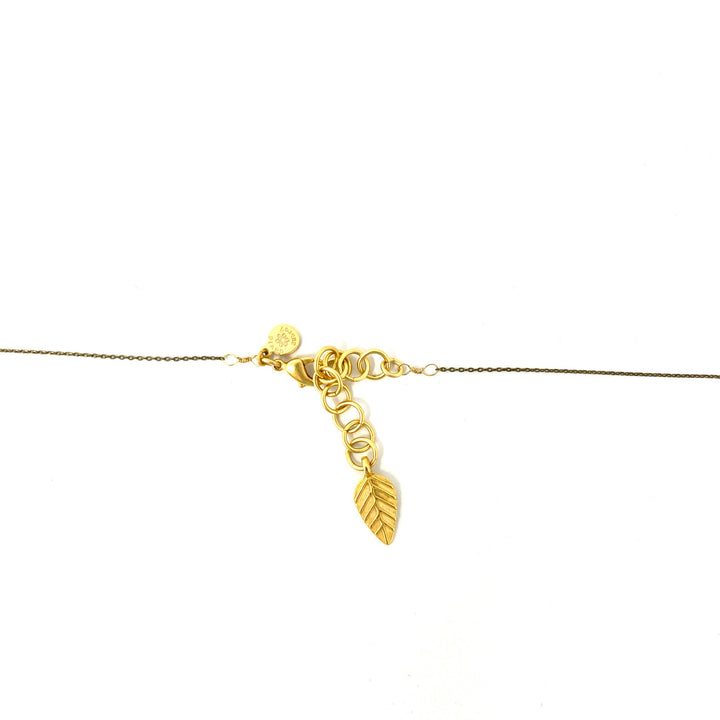 David Aubrey Brass Sculpted Dart Pendant- Clasp