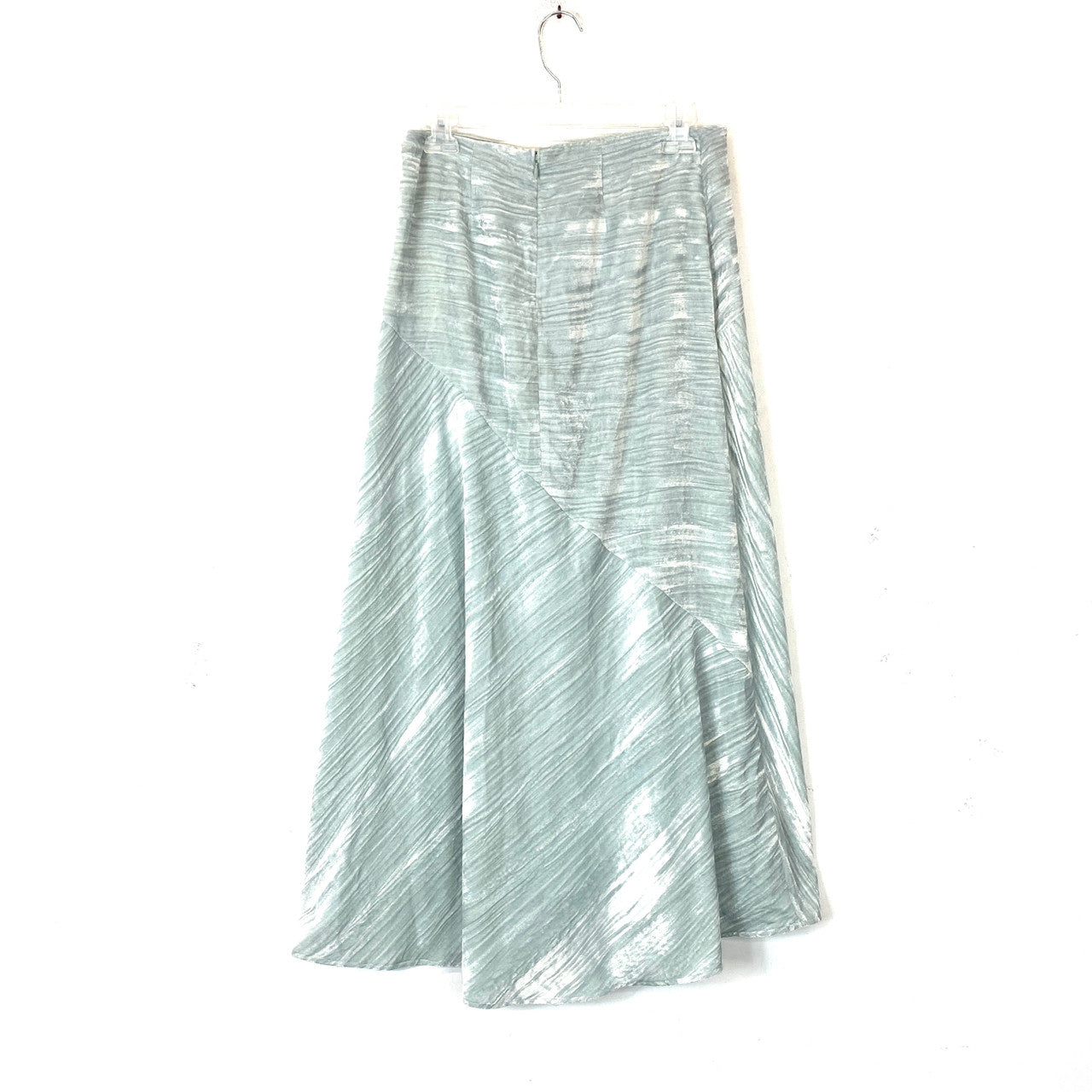 Vince Crushed Velour Midi Skirt- Back