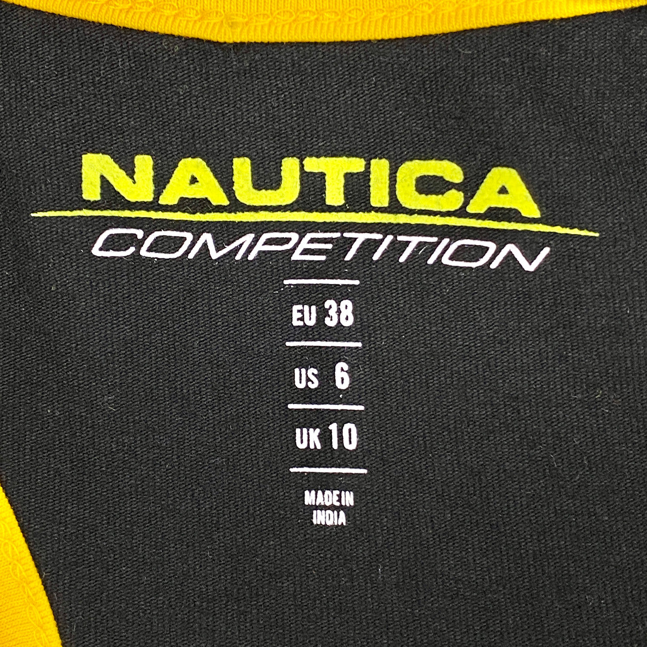 Nautica Competition Black Retro Bra- Label