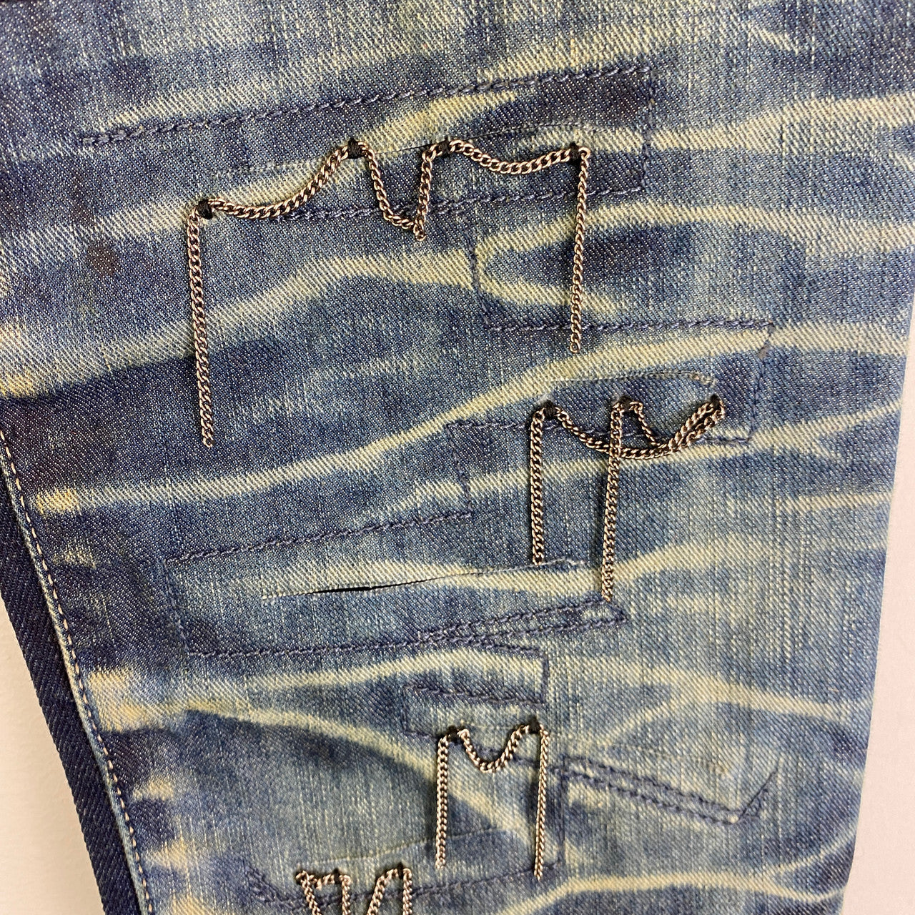 Diesel Matic Chain Embellished Jeans-Detail1