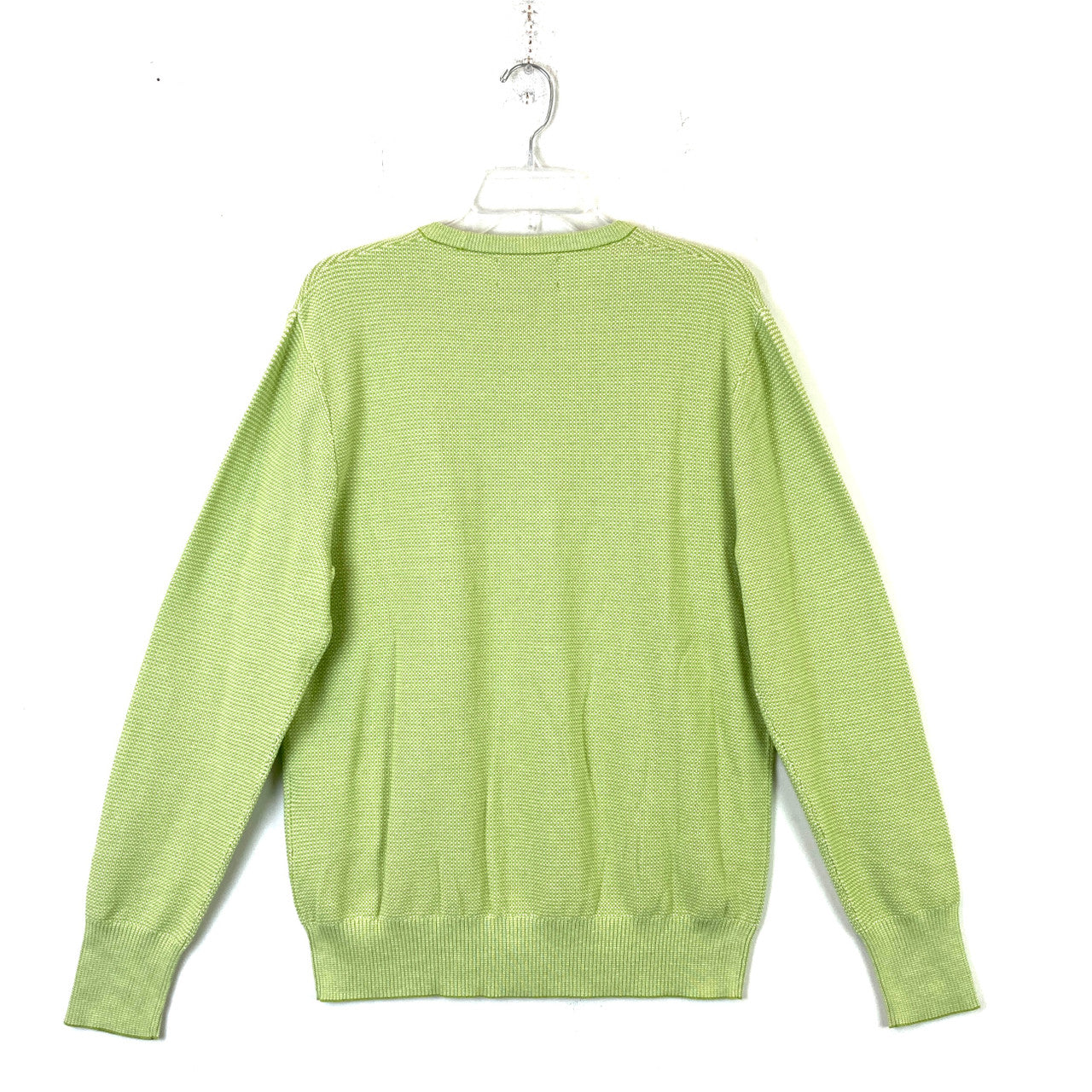 Bonobos Lime and White Patterned Sweater-Back