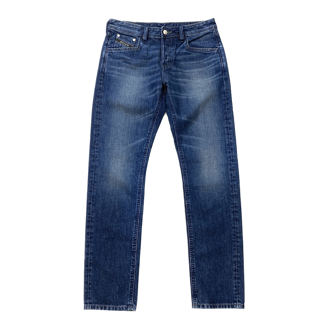 Jeanuine Medium-Wash Blue Jeans- Front