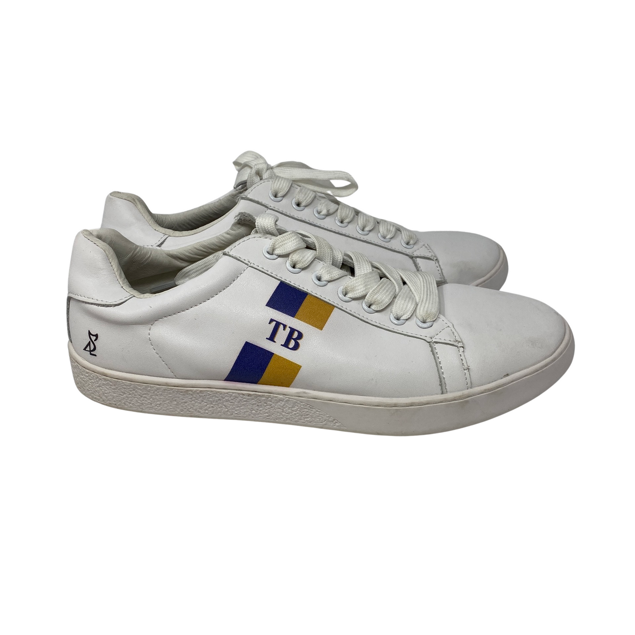 Skip and Lee TB Yellow and Blue Stripe Sneakers-side