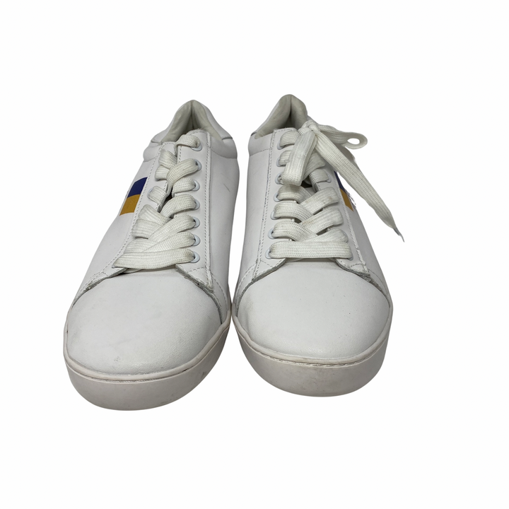 Skip and Lee TB Yellow and Blue Stripe Sneakers-front
