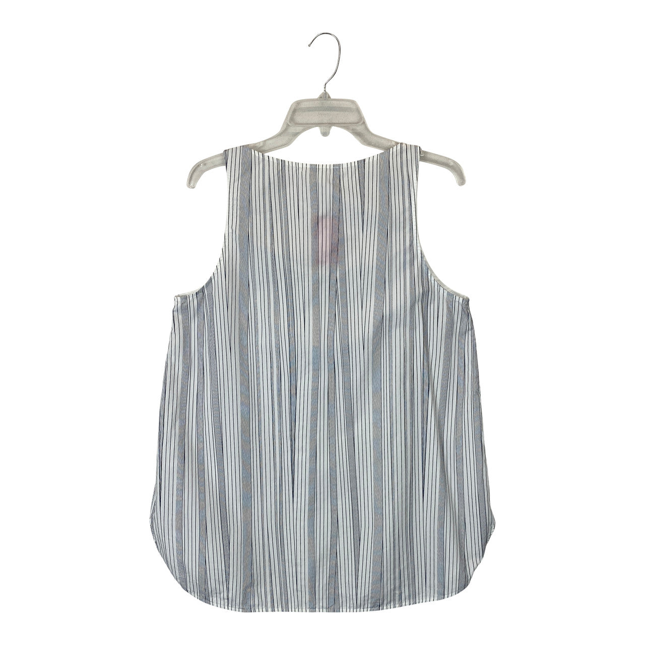 COS White and Navy Skinny Pinstripe Tank Top- Back