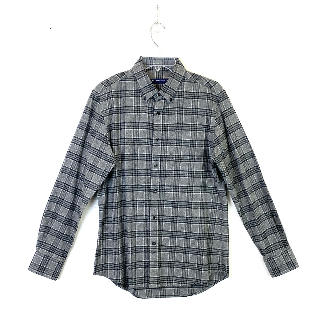 Lianfa Textile Gray Flannel Button Up-Thumbnail