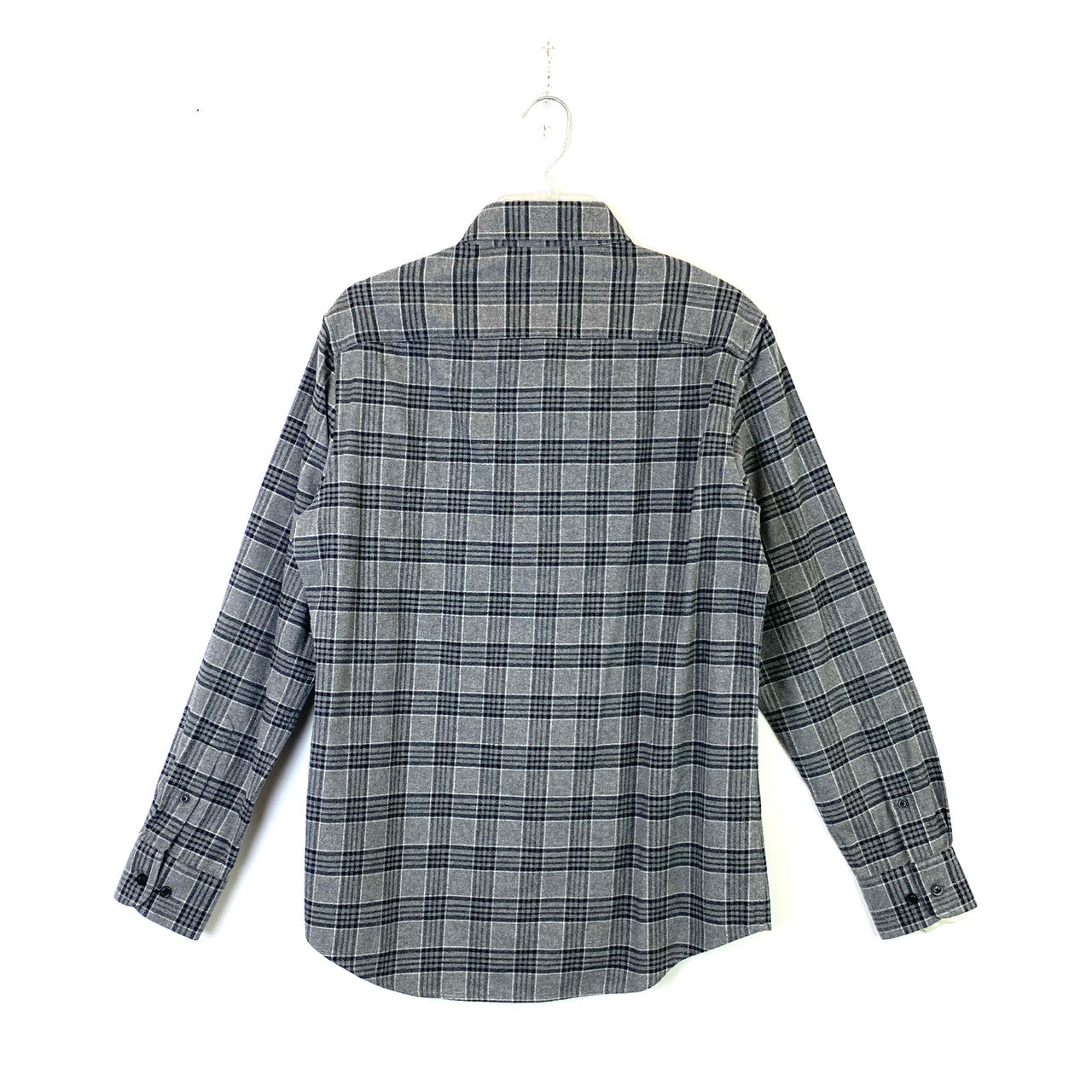 Lianfa Textile Gray Flannel Button Up-Back