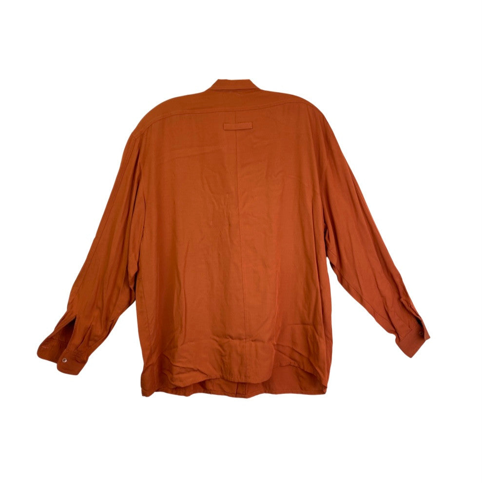 Vintage mondi Rust Rayon Shirt-Back