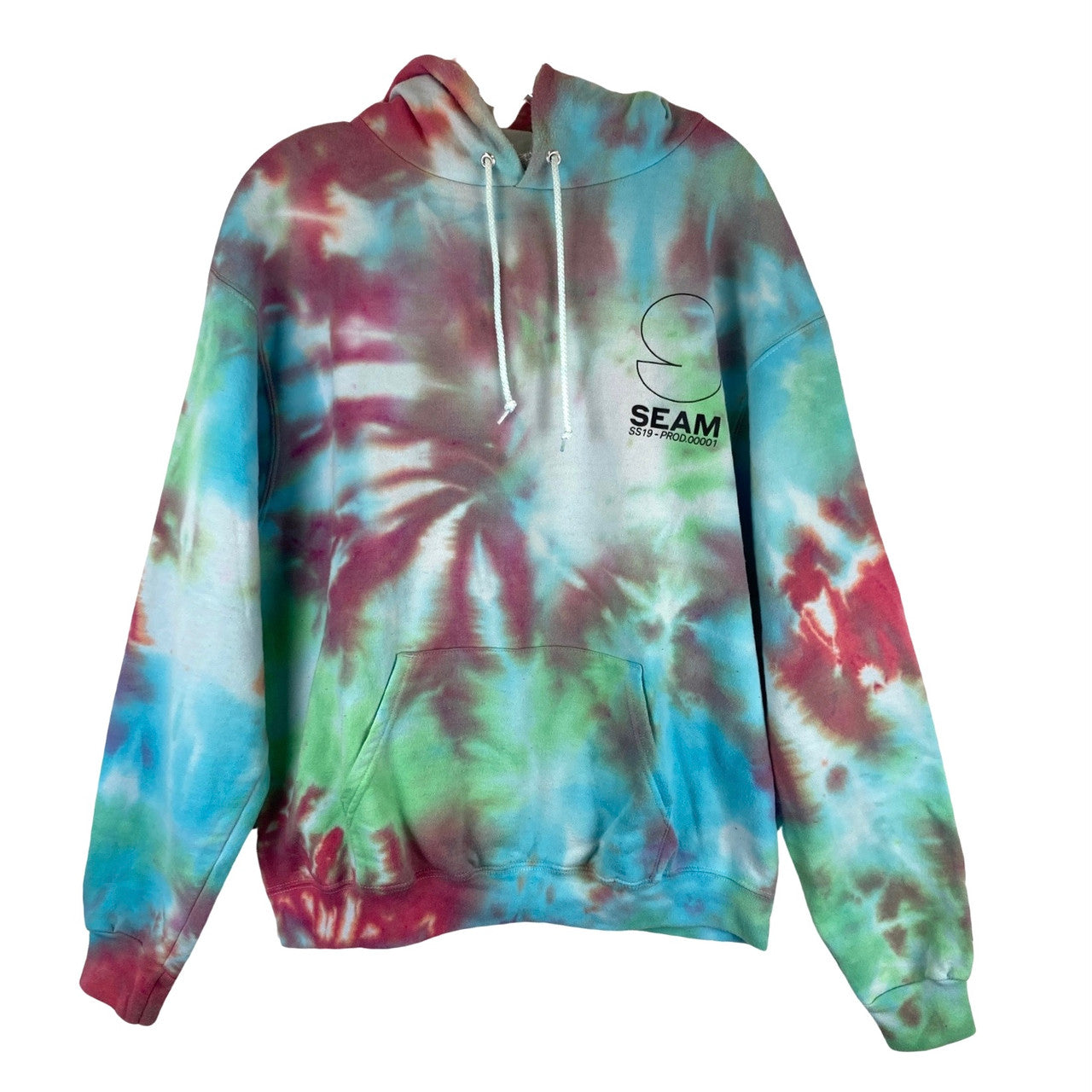 Champion Seam Tie Dye Hoodie-front