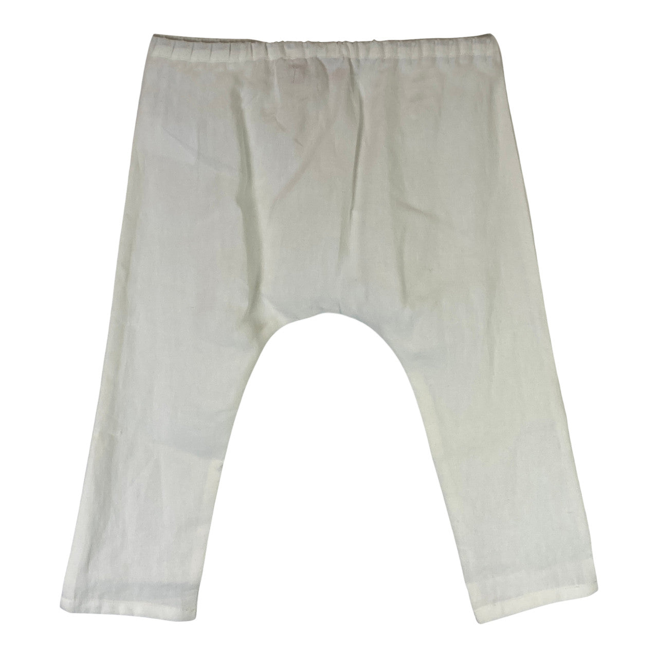 Brock Collection Kids Linen Elasticized Waist Pants-Back