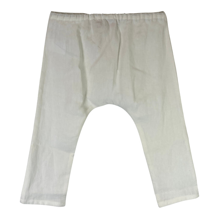 Brock Collection Kids Linen Elasticized Waist Pants-Back