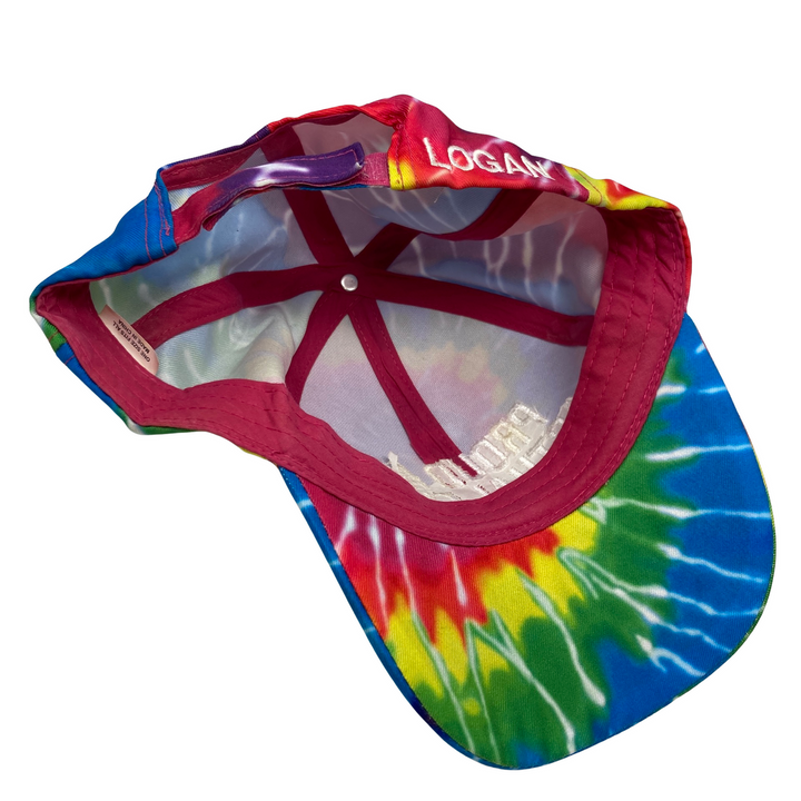 Proud Tie Dye Baseball Cap-inside