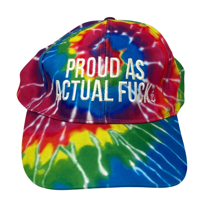 Proud Tie Dye Baseball Cap-front