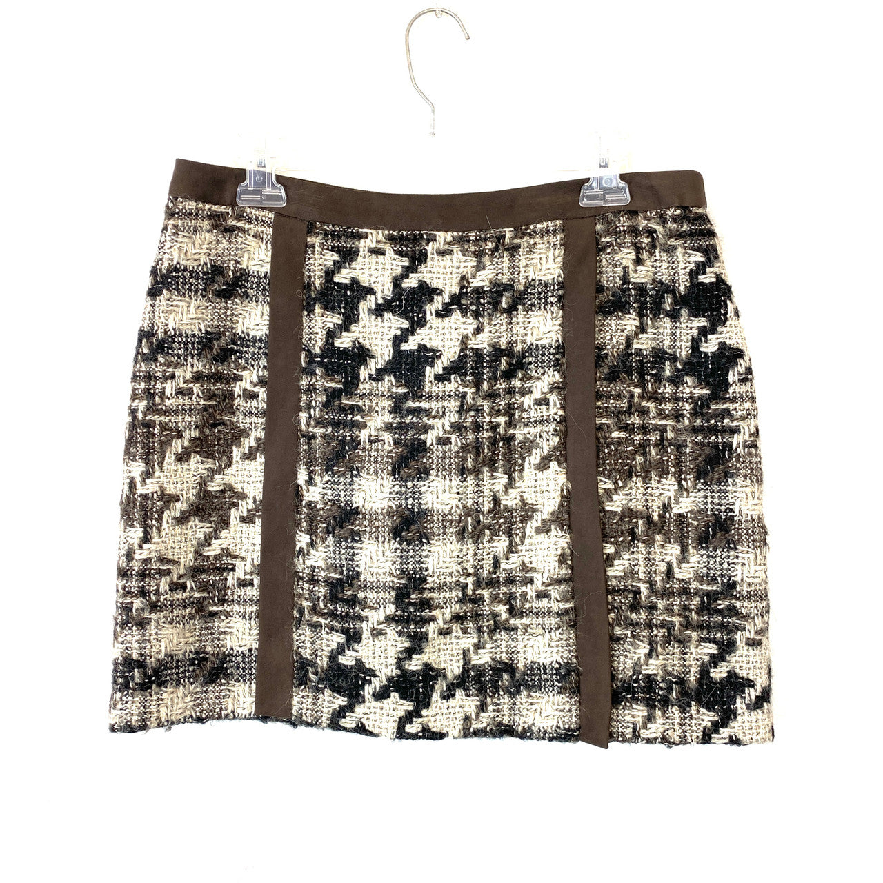 Tracy Reese Herringbone Mini Skirt- Front