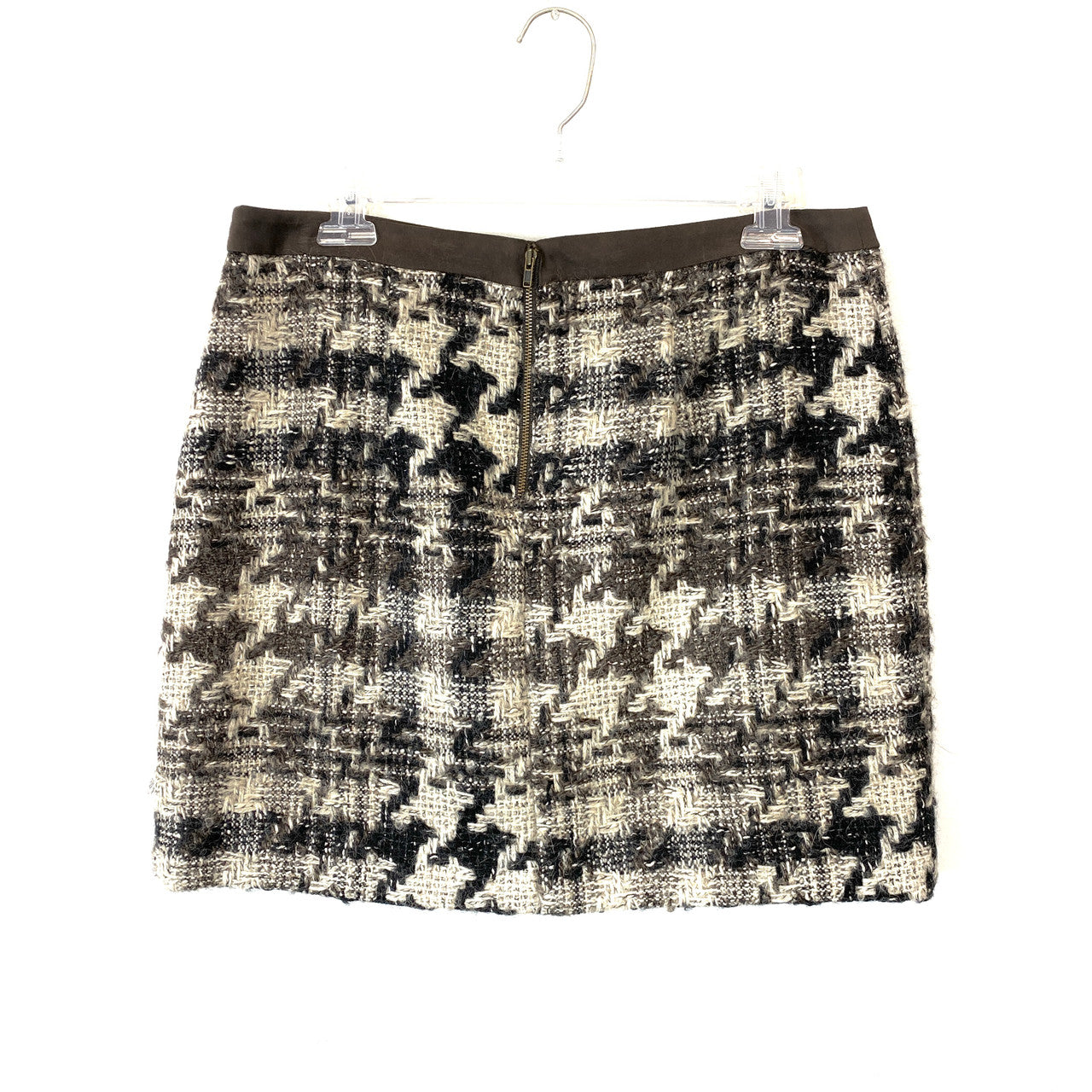 Tracy Reese Herringbone Mini Skirt- Back