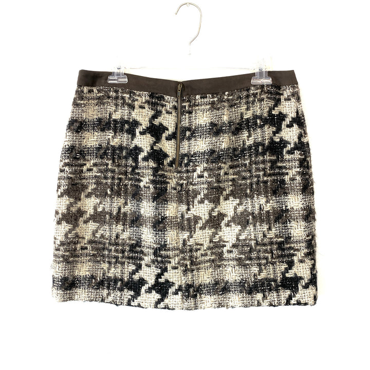 Tracy Reese Herringbone Mini Skirt- Back