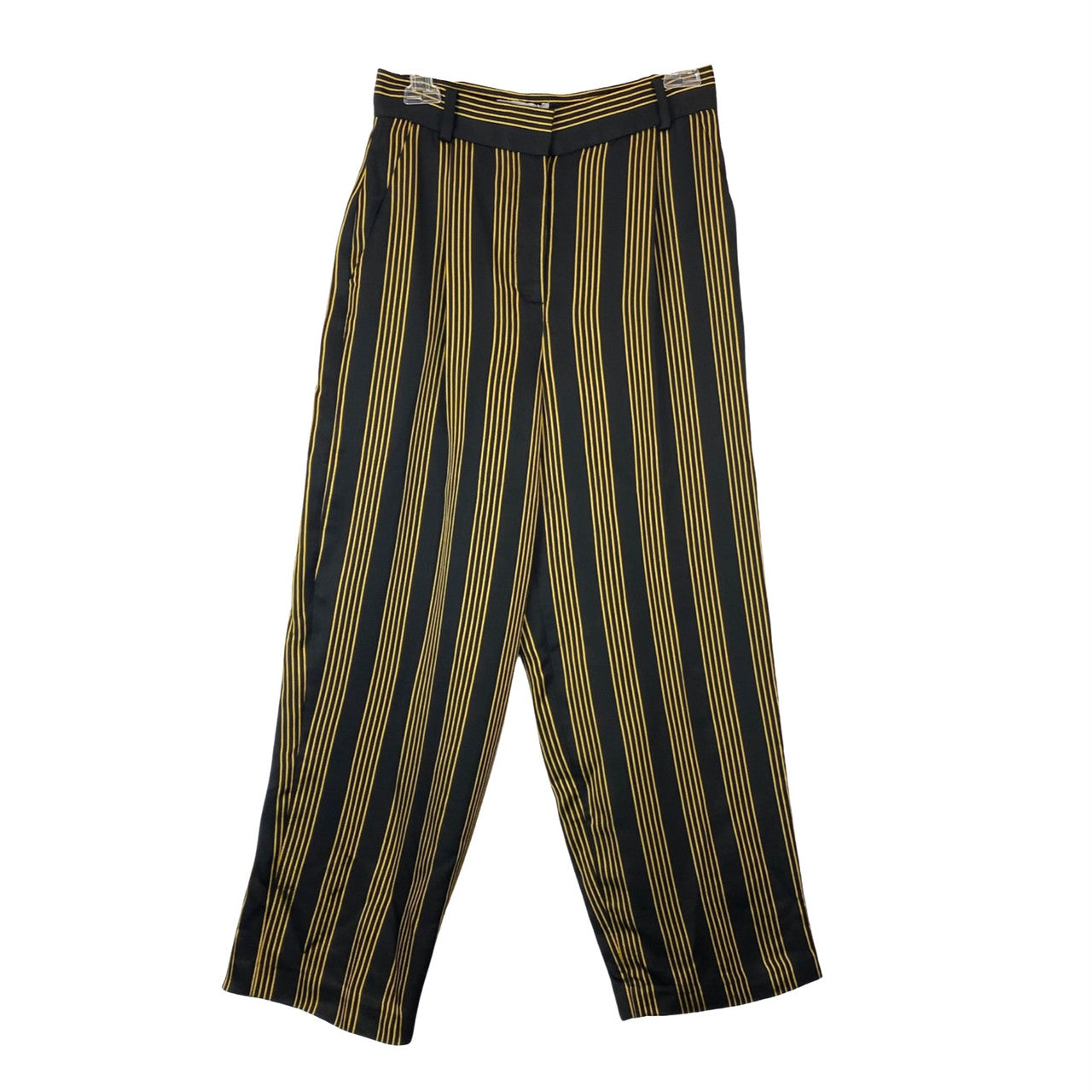 & Other Stories Black And Gold Striped Wide Leg Trouser-front
