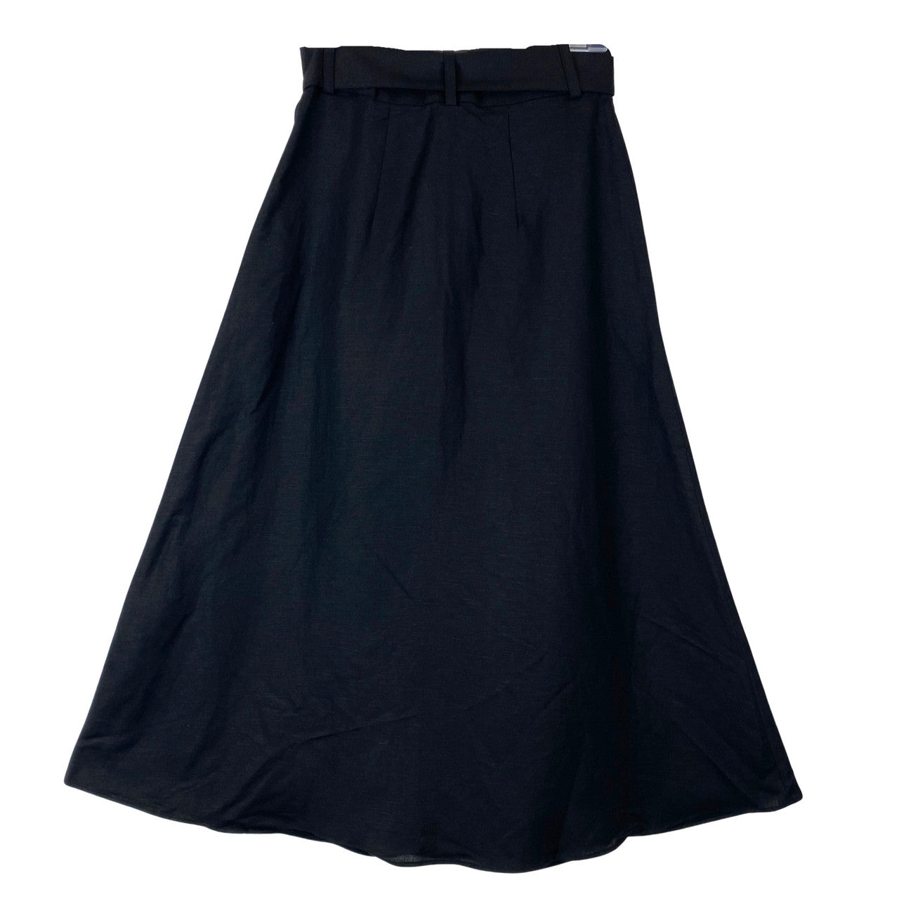 & Other Stories Button Front Linen Blend Midi Skirt