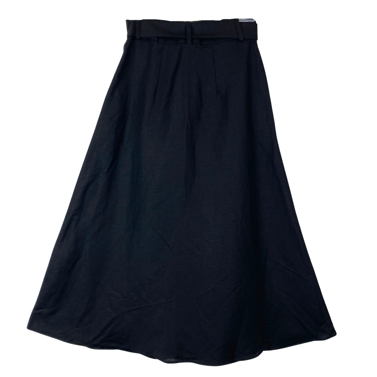 & Other Stories Button Front Linen Blend Midi Skirt-back