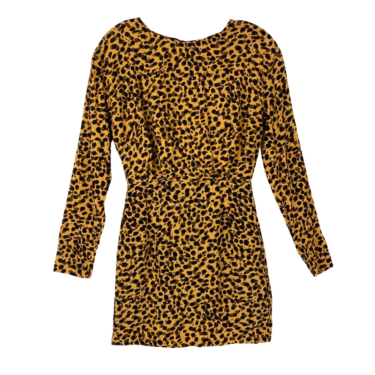 & Other Stories Long Sleeved Animal Print Dress-front