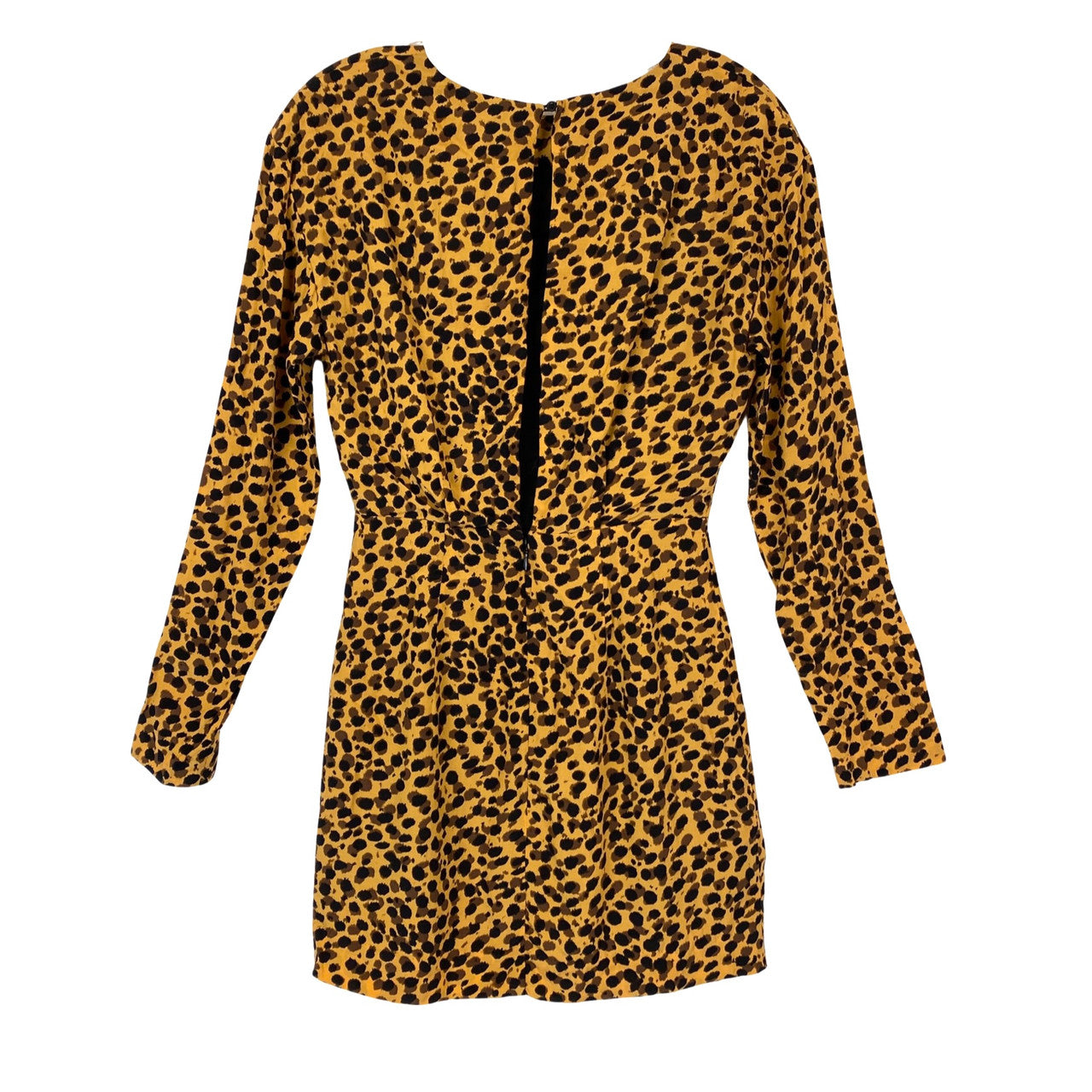 & Other Stories Long Sleeved Animal Print Dress-back