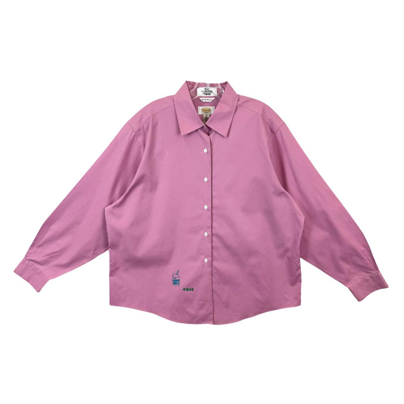 Salvage Renaissance x Snow Milk Upcycled Talbots Pink Shirt