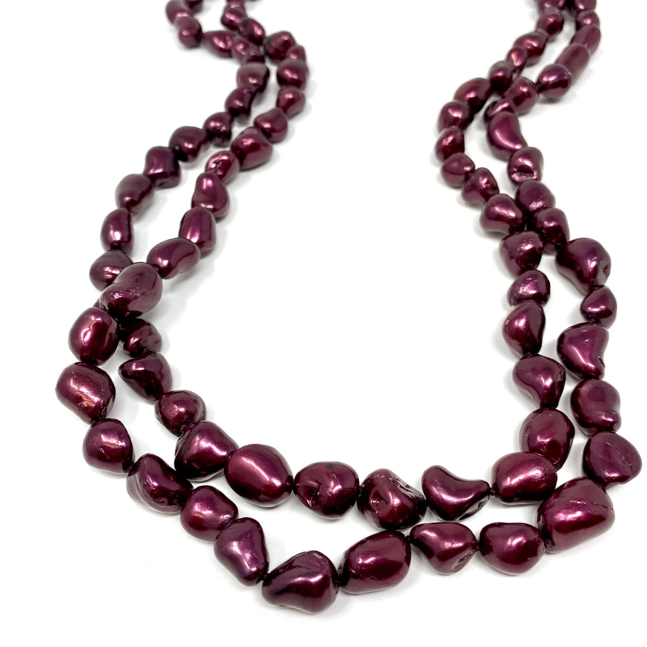 Barrera Polished Faux Stone Necklace- Detail