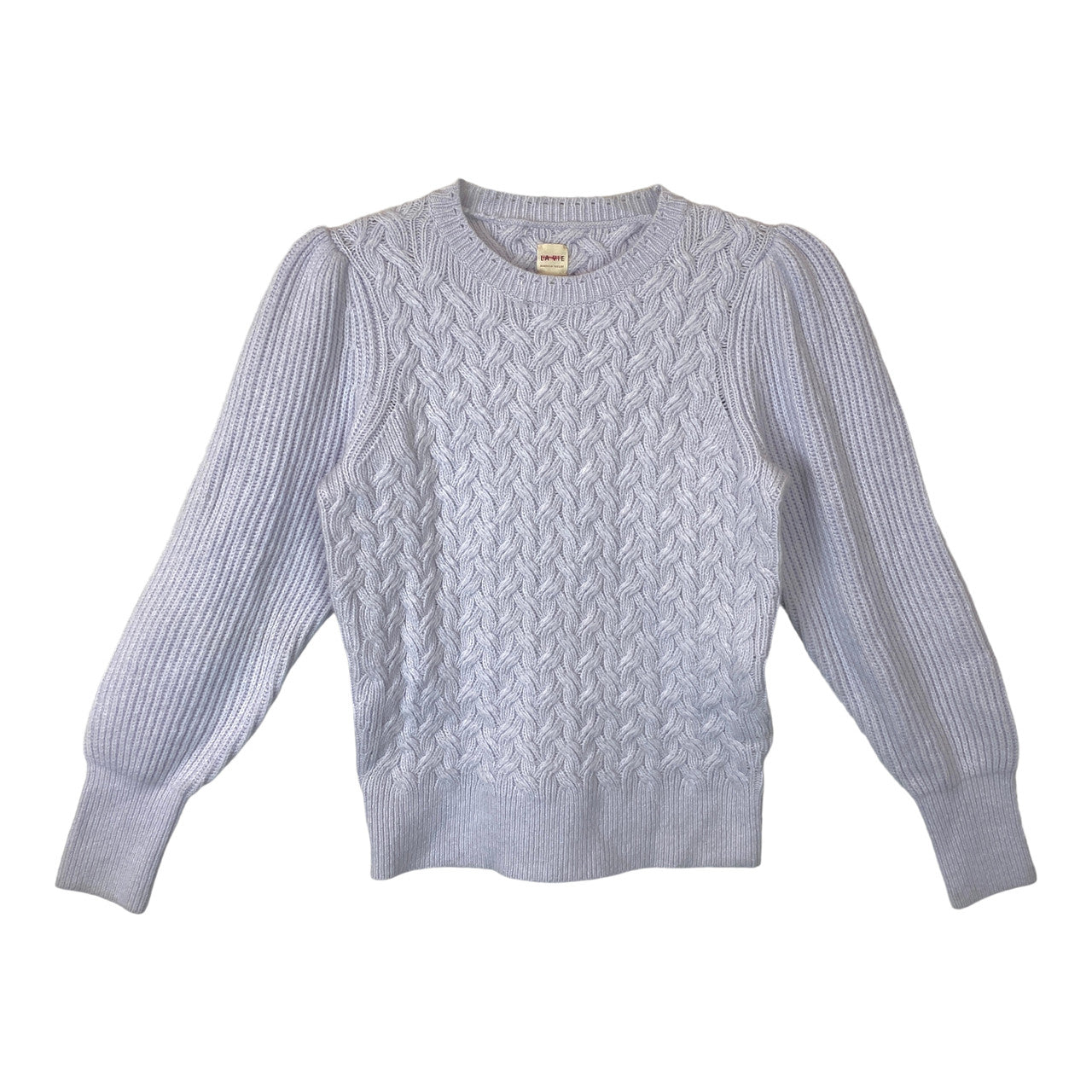 Rebecca Taylor Cable Knit Puff Sleeve Sweater- Front