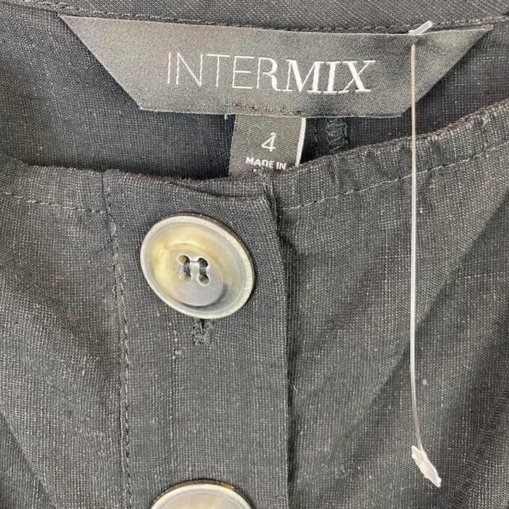 Intermix Black Crop Tank Top Label